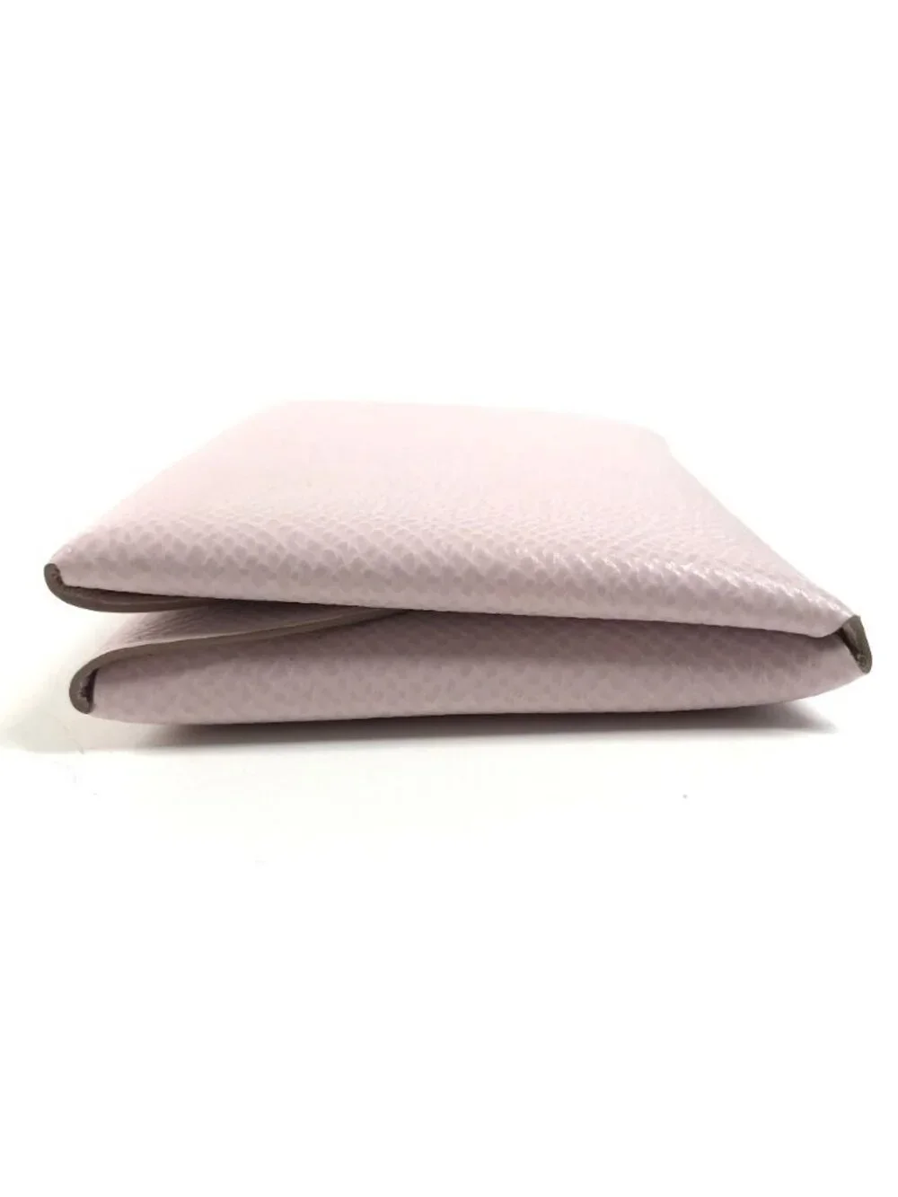 Hermes Bifold Wallet Calvi Duo Epsom Movpel Pink